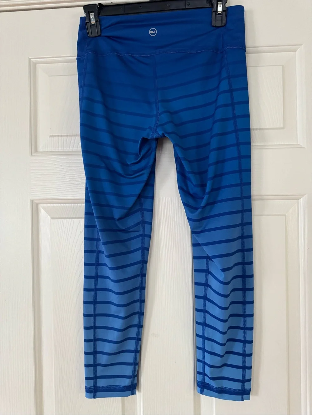 Vineyard Vines Blue Striped Athletic Leggings size small athleisure - Picture 3 of 3